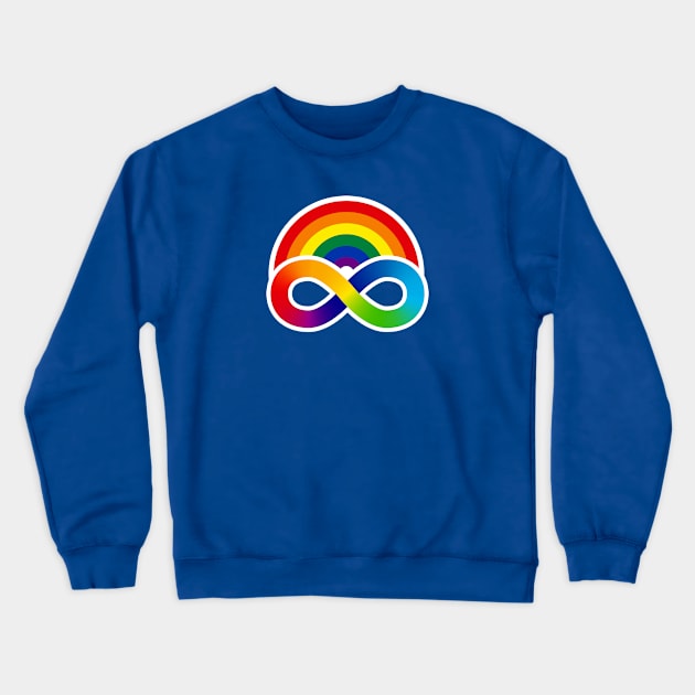 Autistic and Queer Crewneck Sweatshirt by sparklellama